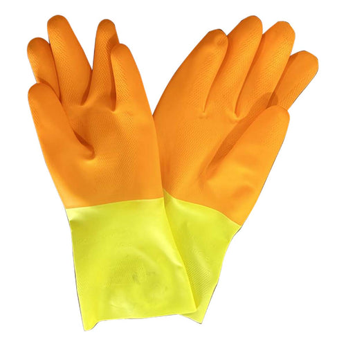 Guantes de Látex doble capa uso rudo, Scrub Daddy, talla M.