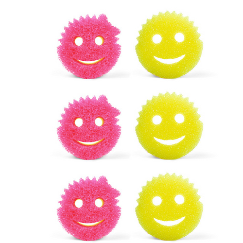 6 Pack Scrub Daddy (3 Scrub Daddy + 3 Scrub Mommy)