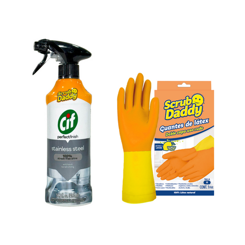 Bundle Spray Limpiador para Acero Inoxidable - Talla M.