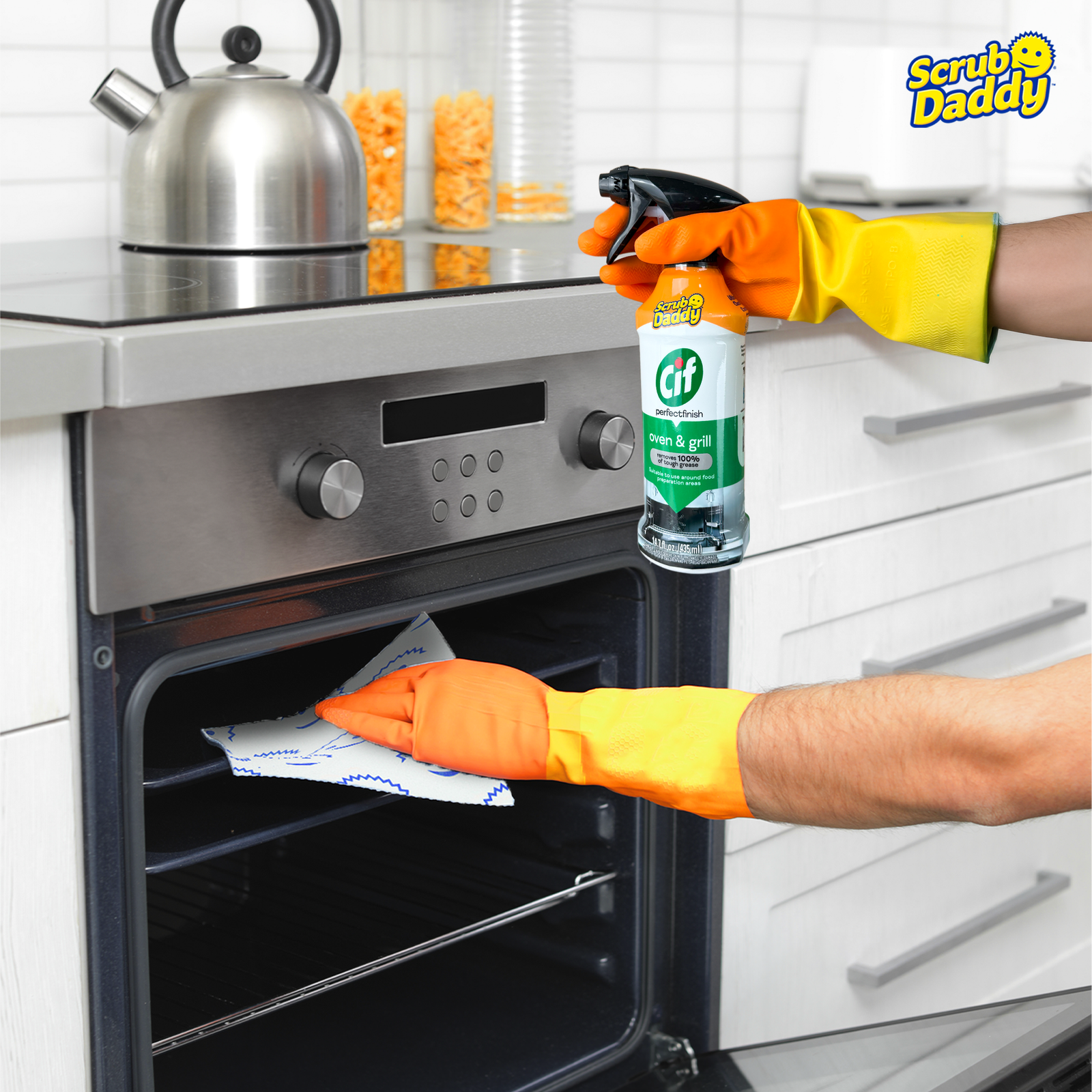 ¡NUEVO! CIF Acabado Perfecto - Spray Limpiador De Horno y Parrilla