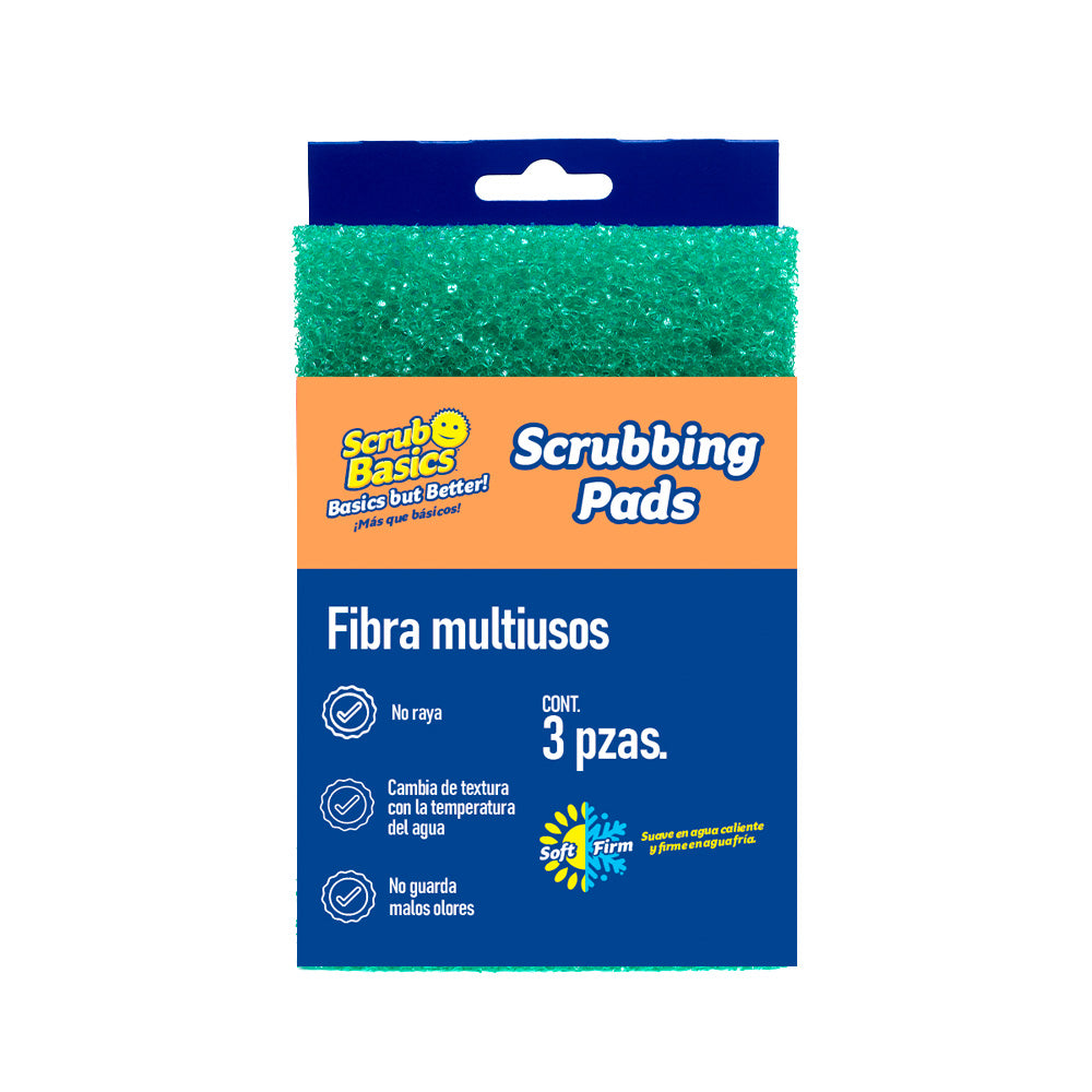 Fibras Multiusos Scrubbing Pads - 3pzas