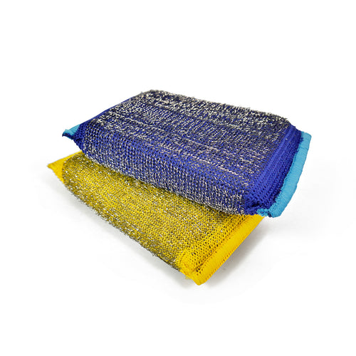 Scour Daddy Steel 2 Piezas (Fibra con malla de acero)