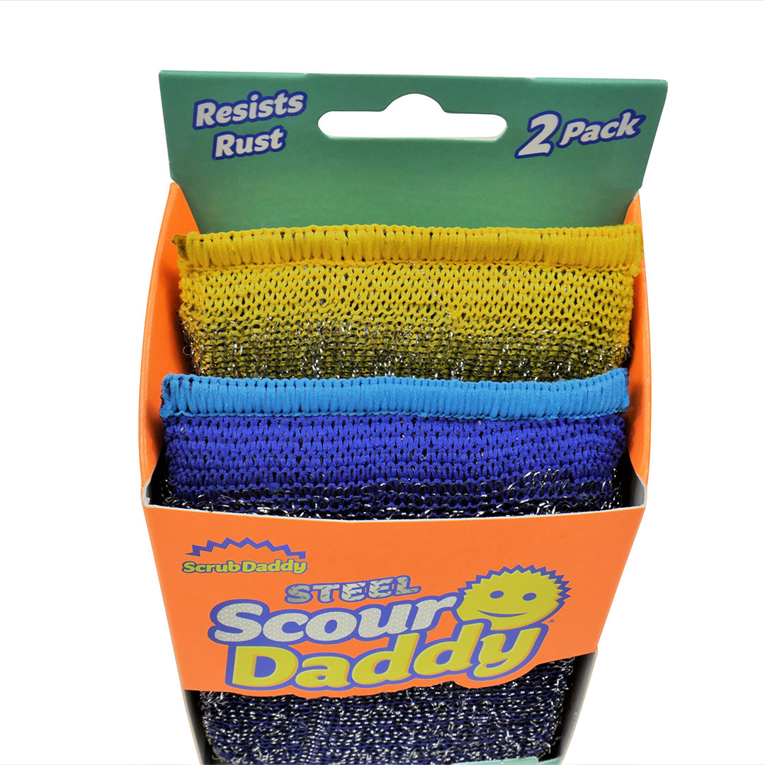 Scour Daddy Steel 2 Piezas (Fibra con malla de acero)