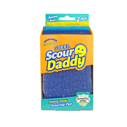 Scour Daddy Steel 2 Piezas (Fibra con malla de acero)